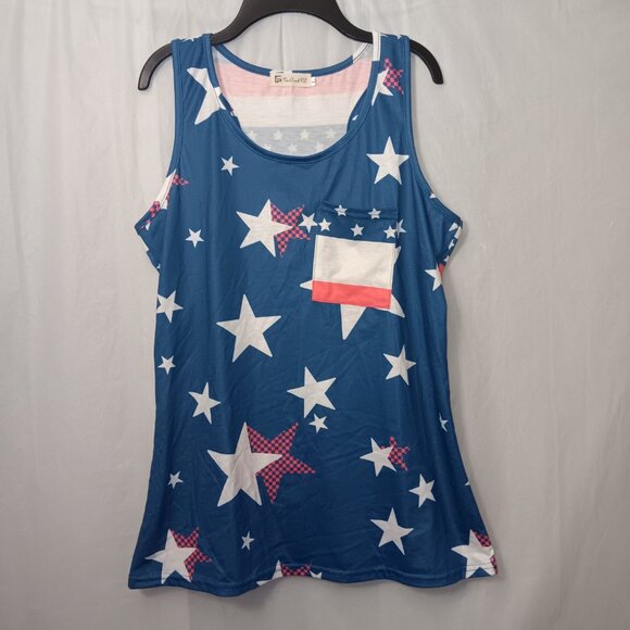 STARS AND STRIPES PATRIOTIC TANKTOP - Picture 13 of 13